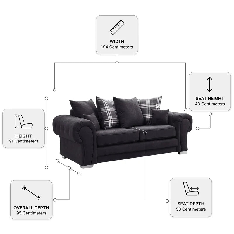 verona-scatter-black-fabric-3-2-seater-sofa-set-3-seater-measurement-diagram