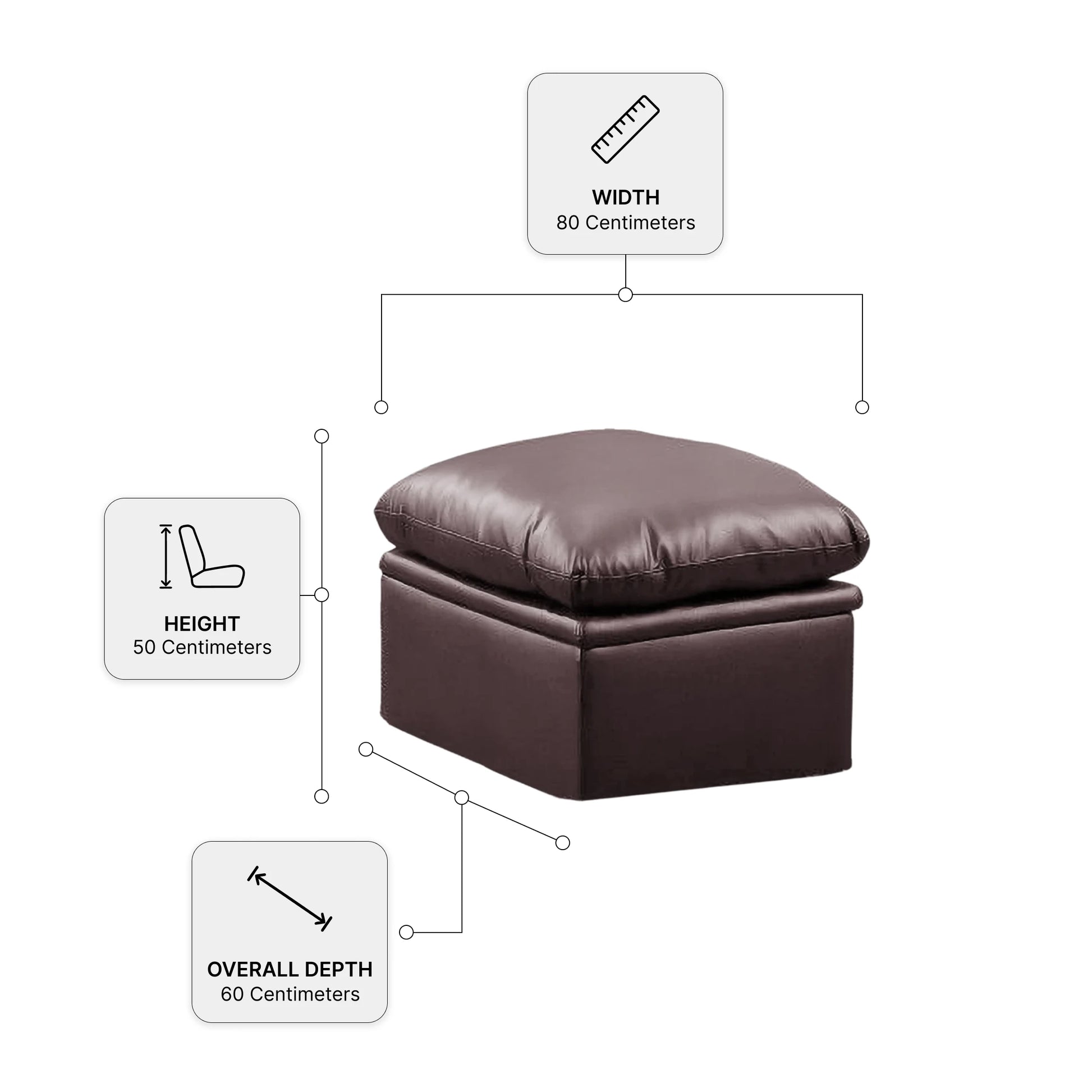 Brown-Measurement-Footstool