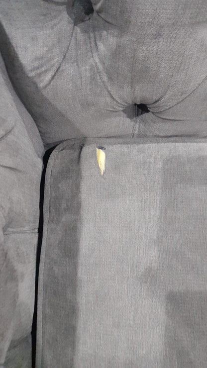 Outlet Chesterfield Grey Fabric 2 seater Sofa