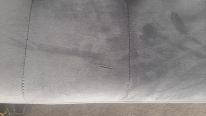 Outlet Scott Grey Velvet 3 Seater Sofa