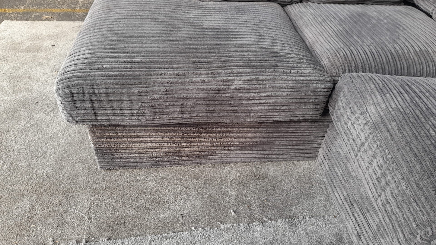 Outlet Dylan Grey Fabric Left Hand Corner Sofa