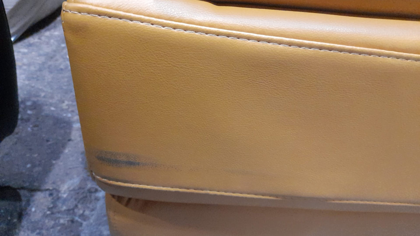 Outlet Islington Mustard Leather 2 Seater Sofa