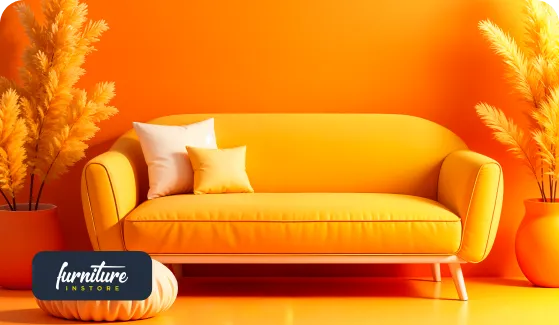 Why a Three Seater Sofa in a Vibrant Orange Color Sofa is 2026’s Top Trend