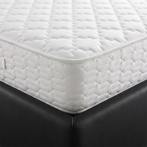 Horace Black Leather Double Bed