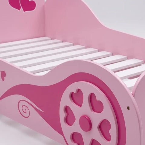 Pink Car Themed Single Bed