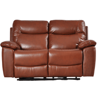 Amarien Genuine Leather Tan Electric Power Recliner 2 Seater