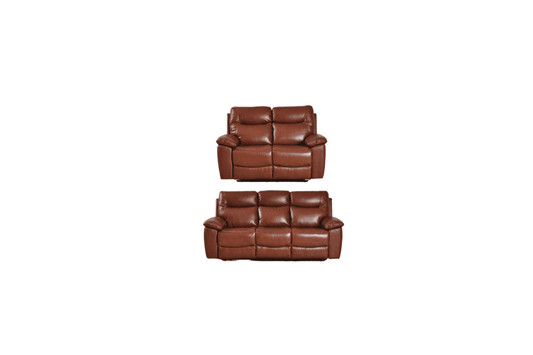 Amarien Genuine Leather Tan Electric Power Recliner 3+2 Seater Sofa Set