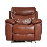 Amarien Tan Leather Electric Recliner Chair