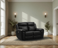 Annecy Genuine Leather Black Electric Power Recliner 3+2+1 Seater Sofa Set - Furniture Instore