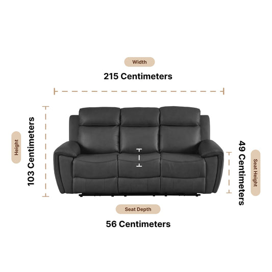 Annecy recliner sofa dimensions 215cm width 103cm height 95cm depth