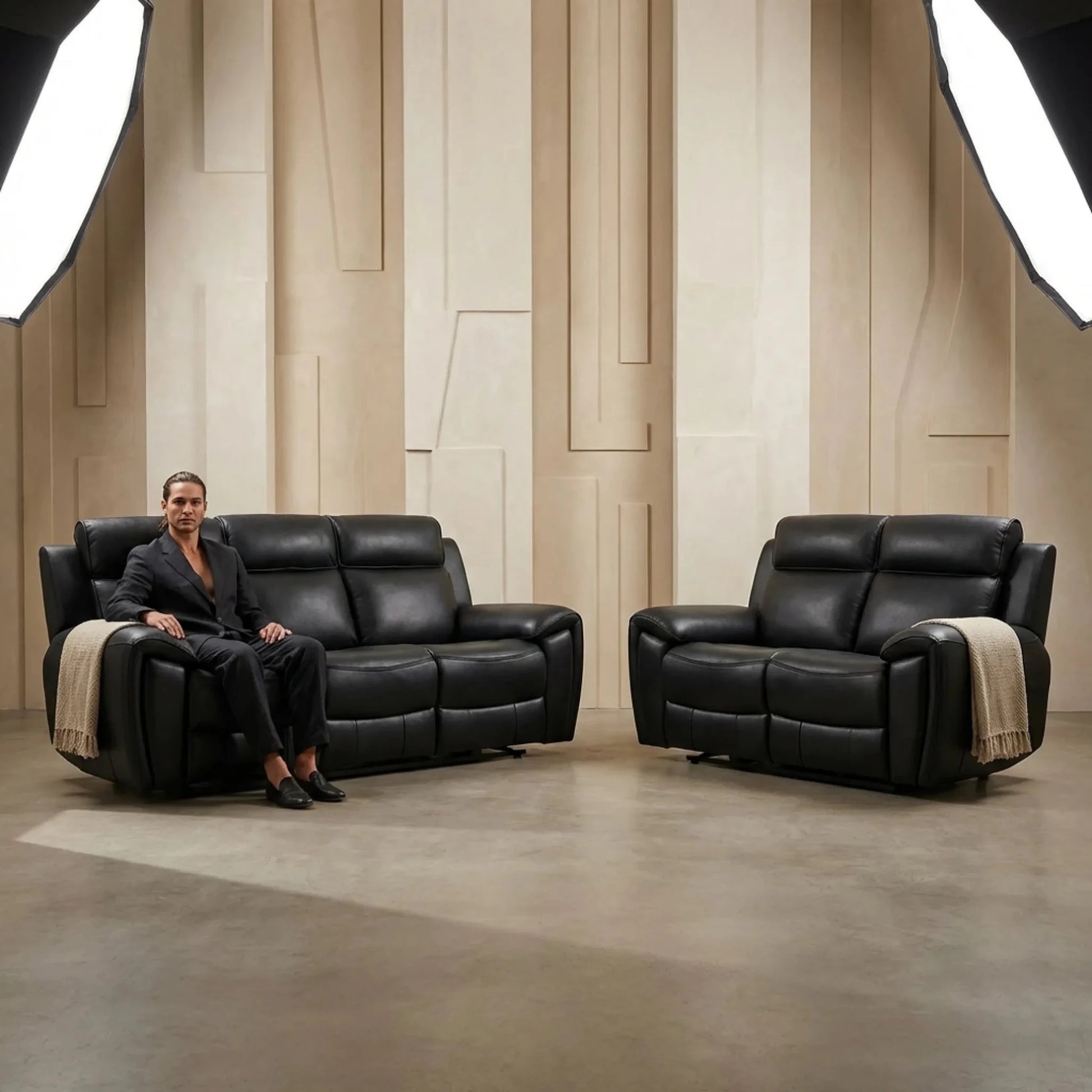 Electric recliner 3+2 sofa set