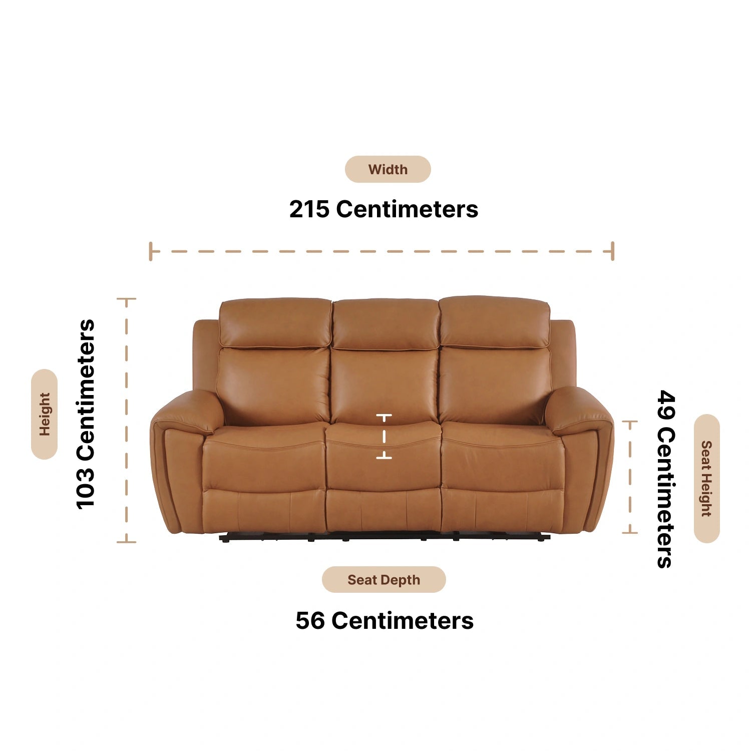 3 seater sofa dimensions