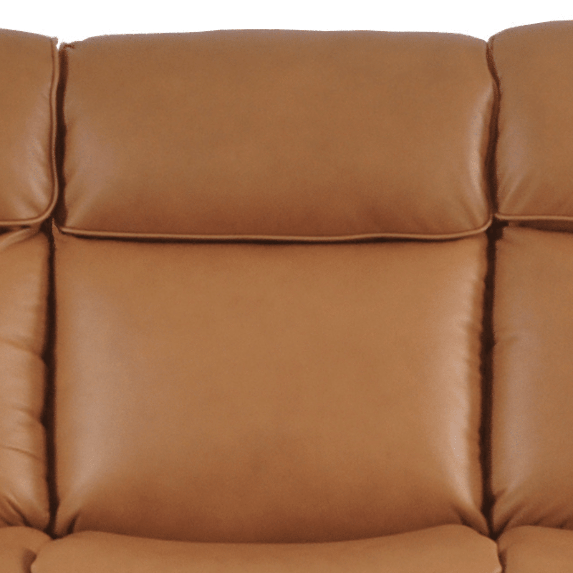 caramel leather recliner armchair