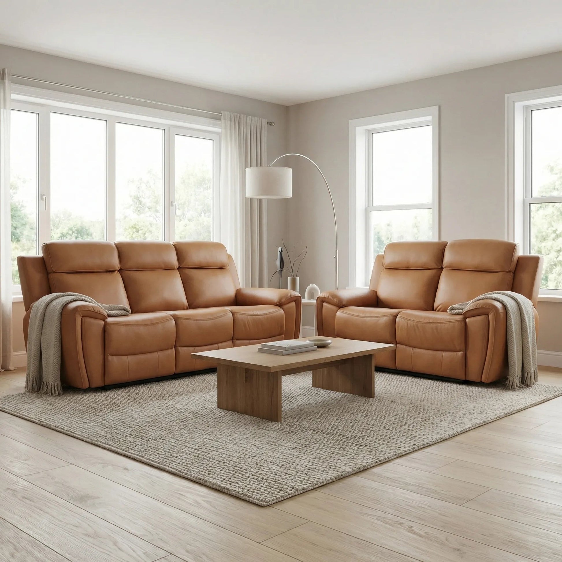 power recliner sofa set caramel