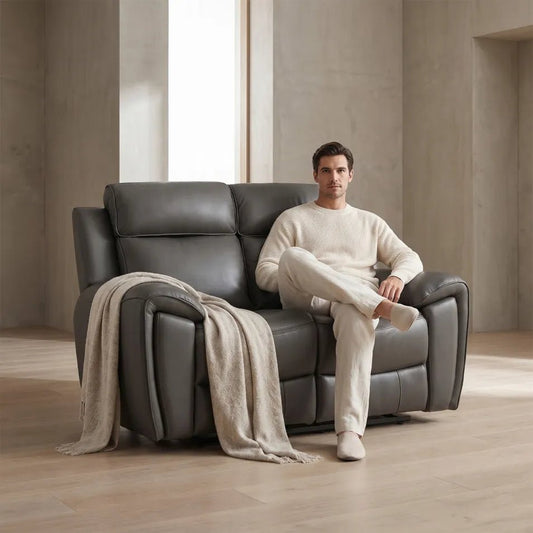 grey-leather-power-recliner-sofa
