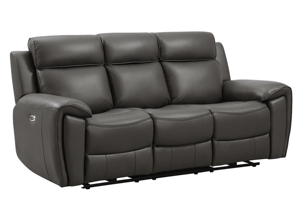 Annecy Genuine Leather Grey Electric Power Recliner 3+2+1 Seater Sofa Set