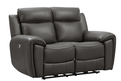 Annecy Genuine Leather Grey Electric Power Recliner 3+2+1 Seater Sofa Set