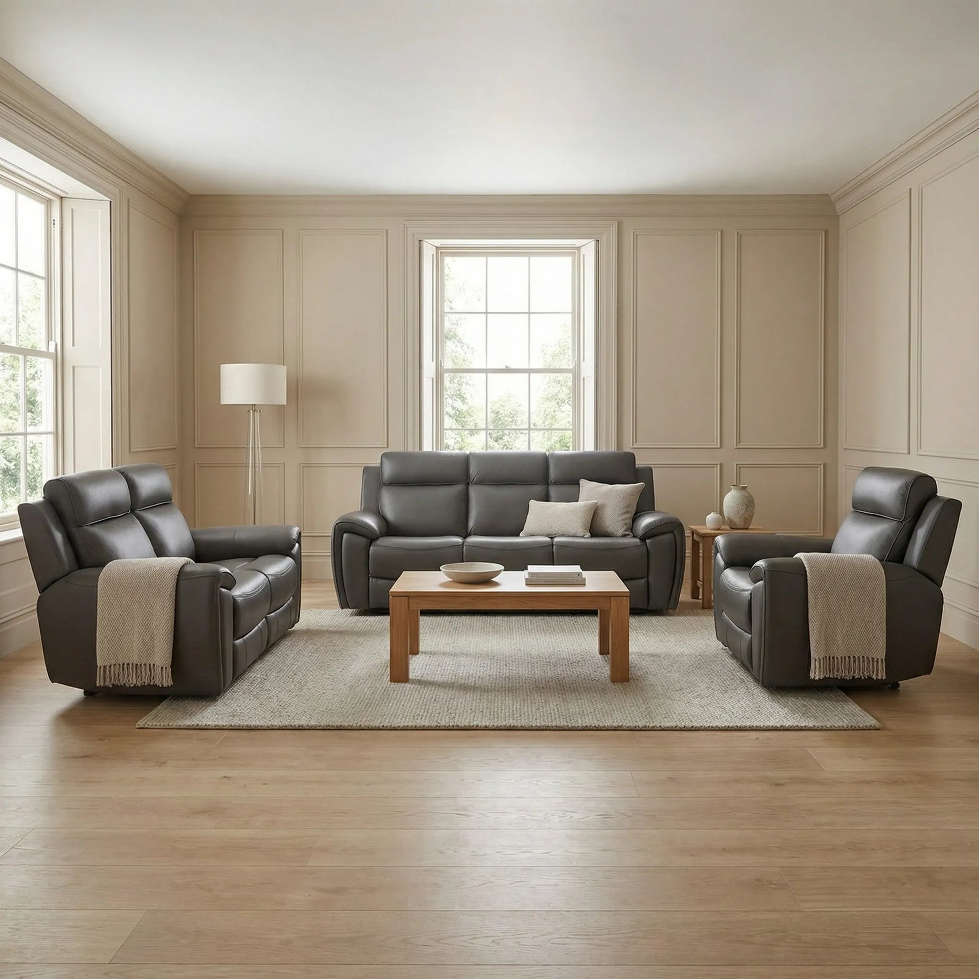 Grey electric recliner furniture