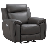 Annecy Genuine Leather Grey Electric Power Recliner 2+1 Seater Sofa Set - Furniture Instore