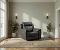 Annecy Genuine Leather Grey Electric Power Recliner 3+2+1 Seater Sofa Set - Furniture Instore