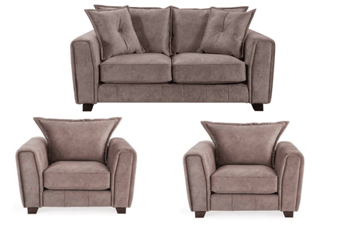 Somerford  Chocolate Fabric 2+1+1 Seater Sofa Set