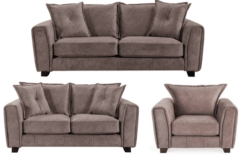 Somerford Chocolate Fabric 3+2+1 Seater Sofa Set