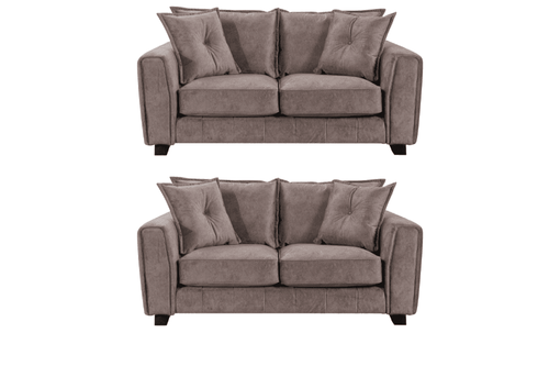 Somerford  Fabric Chocolate 2+2 Seater Sofa  Set