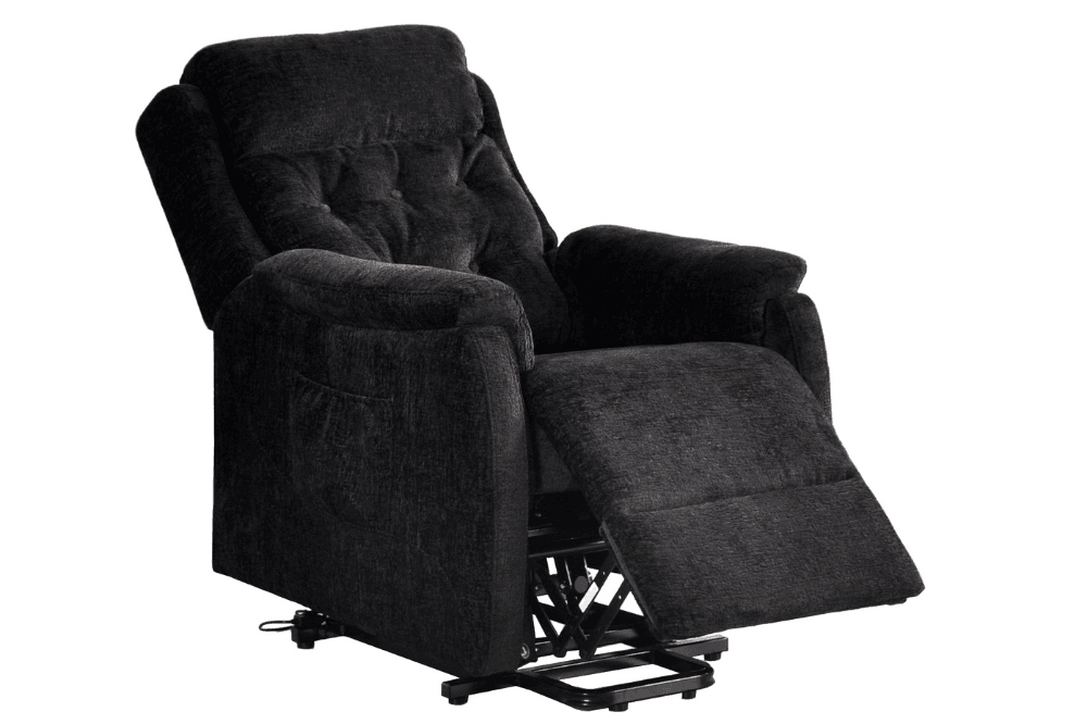 Bilbury Black Fabric Rise & Recline Mobility Chair