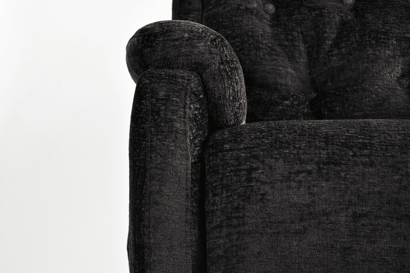 Bilbury Black Fabric Rise & Recline Mobility Chair - Furniture Instore