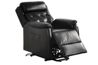 Bilbury Genuine Leather Black Rise & Recline Mobility Chair - Furniture Instore