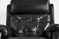 Bilbury Genuine Leather Black Rise & Recline Mobility Chair - Furniture Instore
