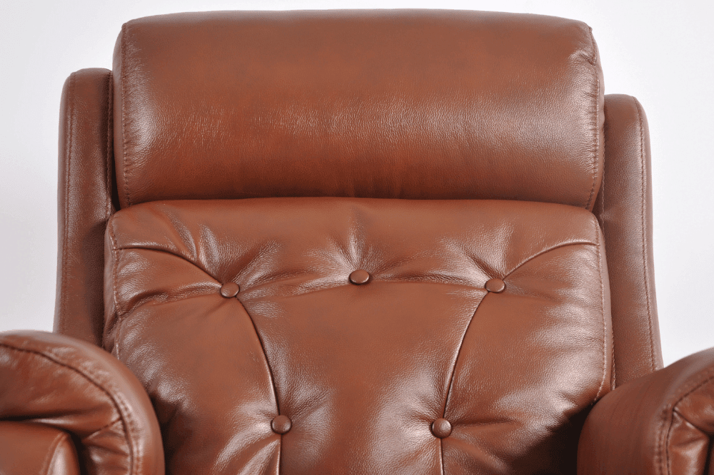 Bilbury Genuine Leather Tan Rise & Recline Mobility Chair
