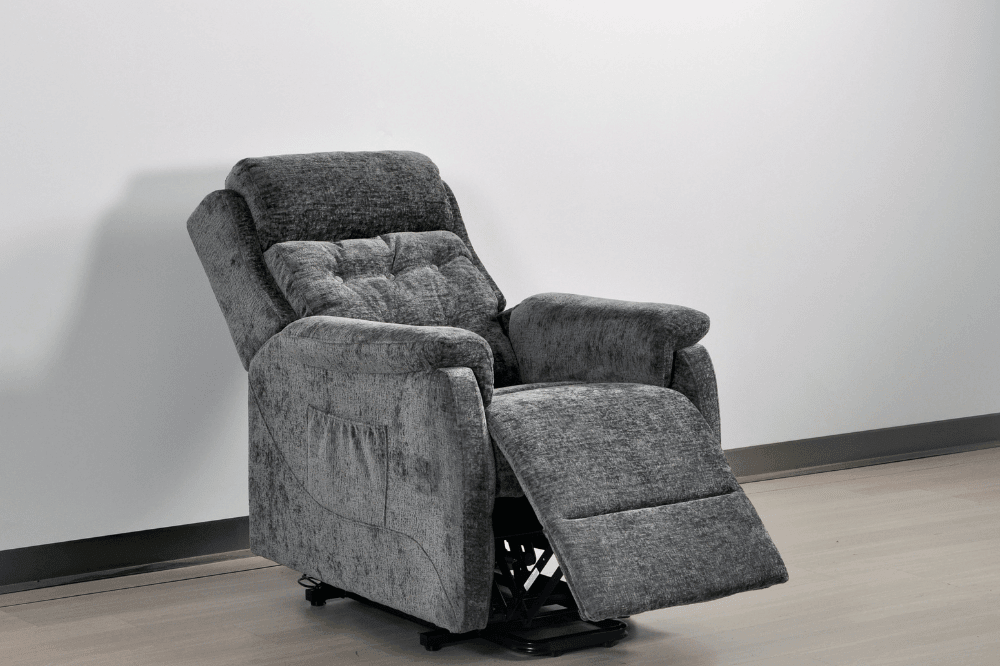 Bilbury Grey Fabric Rise & Recline Mobility Chair