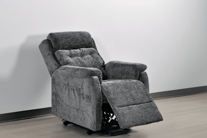 Bilbury Grey Fabric Rise & Recline Mobility Chair