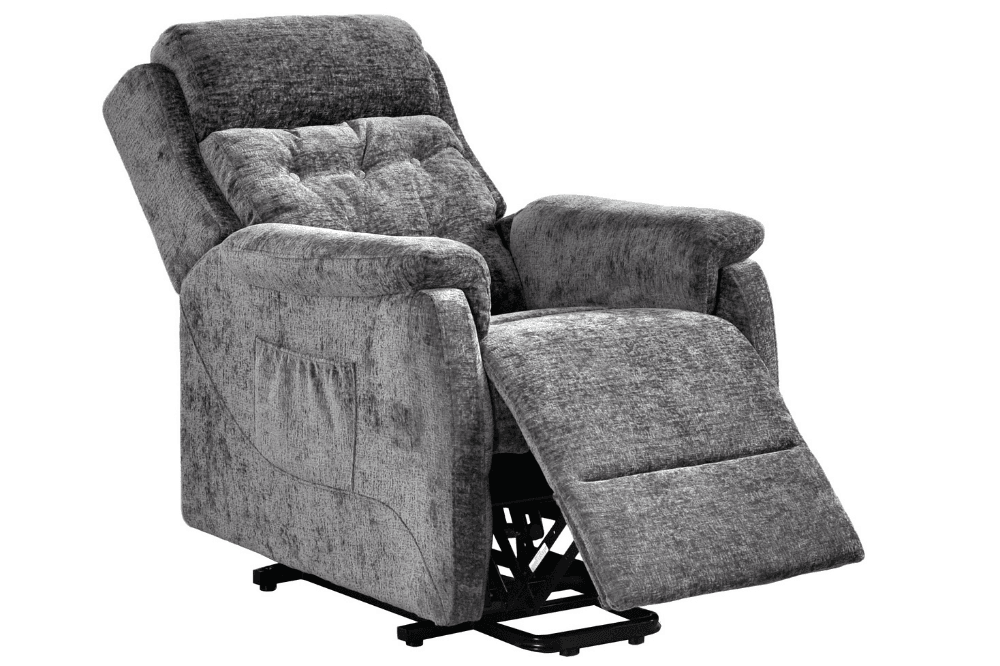 Bilbury Grey Fabric Rise & Recline Mobility Chair
