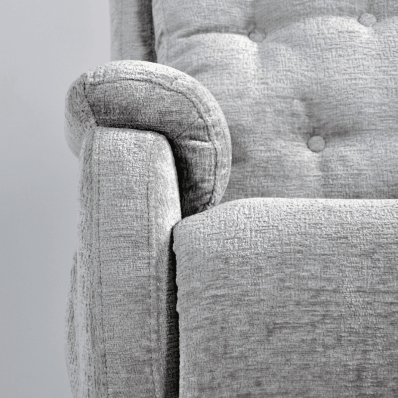 Close-up of a textured gray fabric surface