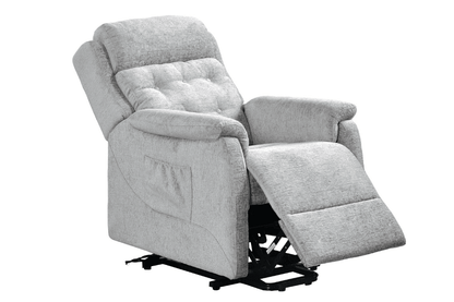 Bilbury Light Grey Fabric Rise & Recline Mobility Chair