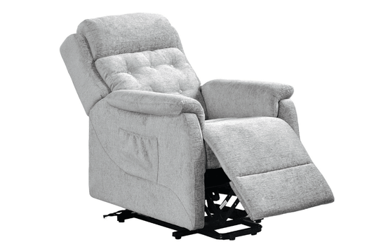Bilbury Light Grey Fabric Rise & Recline Mobility Chair - Furniture Instore