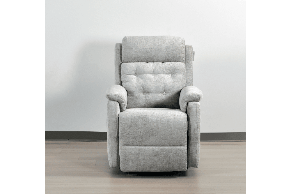 Bilbury Light Grey Fabric Rise & Recline Mobility Chair
