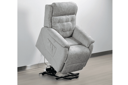 Bilbury Light Grey Fabric Rise & Recline Mobility Chair