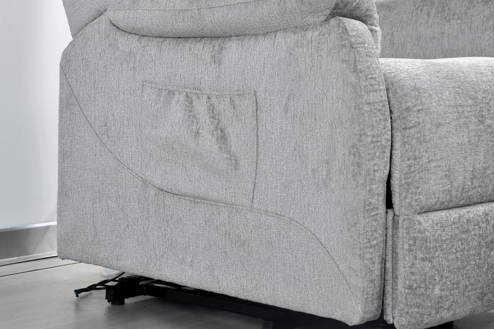 Bilbury Light Grey Fabric Rise & Recline Mobility Chair