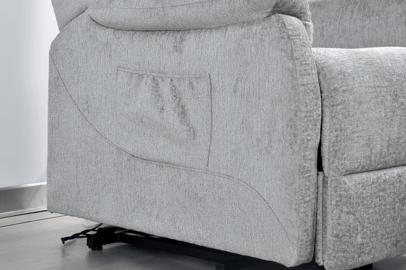 Bilbury Light Grey Fabric Rise & Recline Mobility Chair - Furniture Instore