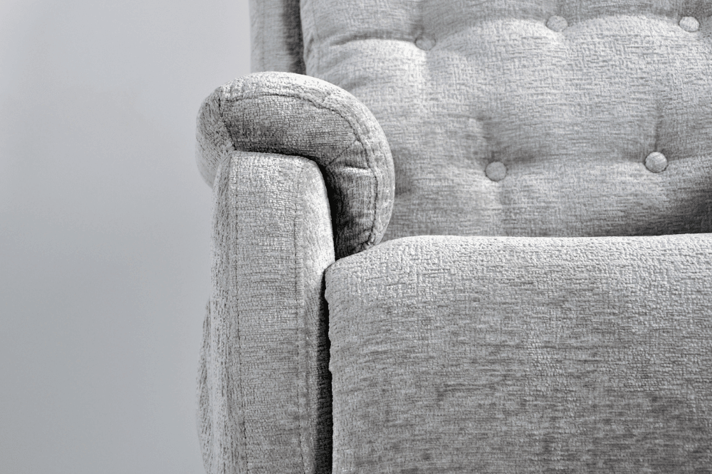 Bilbury Light Grey Fabric Rise & Recline Mobility Chair