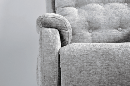 Bilbury Light Grey Fabric Rise & Recline Mobility Chair