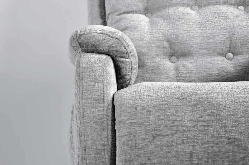 Bilbury Light Grey Fabric Rise & Recline Mobility Chair - Furniture Instore