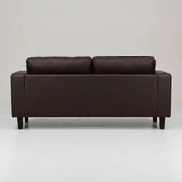 Box Brown Leather 3+1 Seater