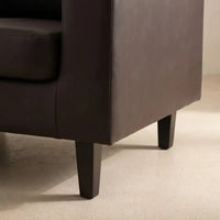 Box Brown 3+1 Seater Sofa Set