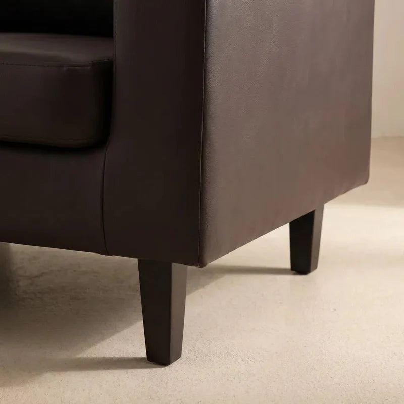 Box Brown 3+1 Seater Sofa Set
