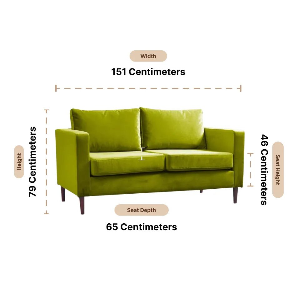 Boxfit Grass Fabric 2 Seater Sofa - view 3 - Furniture Instore