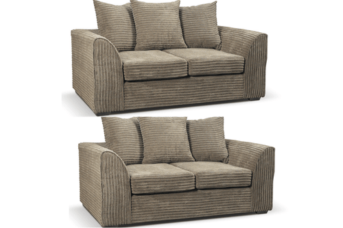 Byron Caramel  Fabric 2+2 Seater Sofa Set